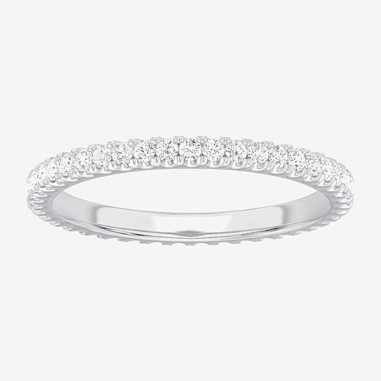Matching Eternity Band Rings (G-H / Si1-Si2) Womens 1/2 CT. T.W. Lab Grown White Diamond 10K Gold Eternity Wedding Band