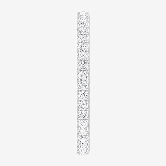 Matching Eternity Band Rings (G-H / Si1-Si2) Womens 1/2 CT. T.W. Lab Grown White Diamond 10K Gold Eternity Wedding Band