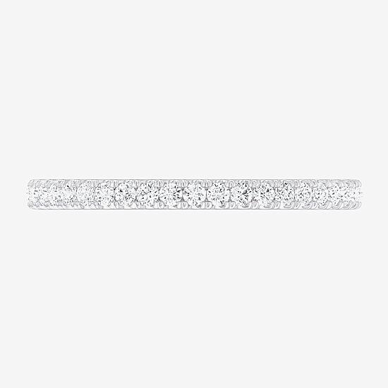 Matching Eternity Band Rings (G-H / Si1-Si2) Womens 1/2 CT. T.W. Lab Grown White Diamond 10K Gold Eternity Wedding Band