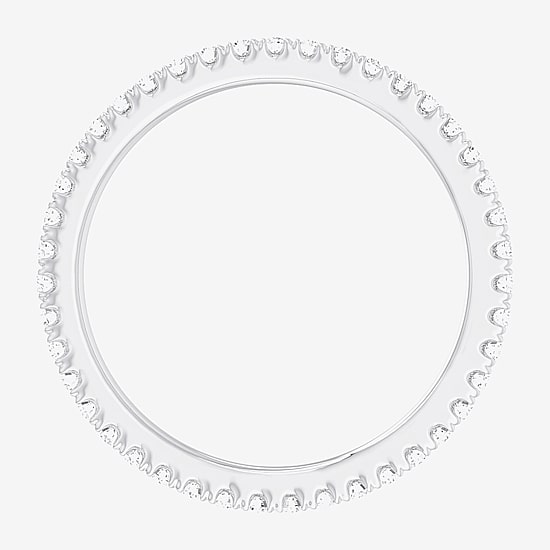 Matching Eternity Band Rings (G-H / Si1-Si2) Womens 1/2 CT. T.W. Lab Grown White Diamond 10K Gold Eternity Wedding Band