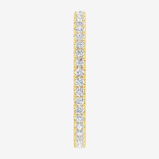 Matching Eternity Band Rings (G-H / Si1-Si2) Womens 1/2 CT. T.W. Lab Grown White Diamond 10K Gold Eternity Wedding Band