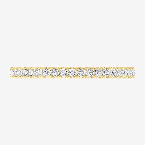 Matching Eternity Band Rings (G-H / Si1-Si2) Womens 1/2 CT. T.W. Lab Grown White Diamond 10K Gold Eternity Wedding Band