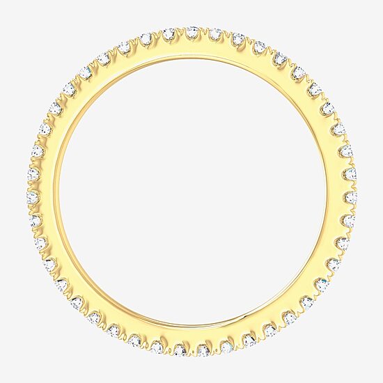 Matching Eternity Band Rings (G-H / Si1-Si2) Womens 1/2 CT. T.W. Lab Grown White Diamond 10K Gold Eternity Wedding Band