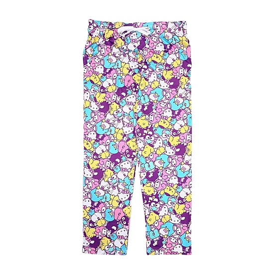 Womens Plush Hello Kitty Pajama Pants