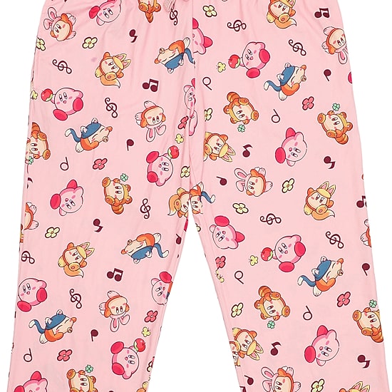 Womens Plush Kirby Pajama Pants