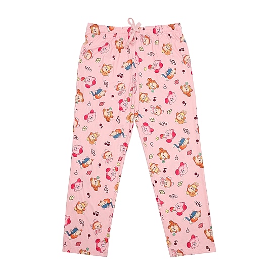 Womens Plush Kirby Pajama Pants