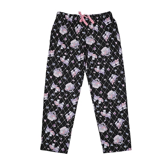 Womens Kuromi Plush Crew Neck Short Sleeve 2-pc. Pajama Set