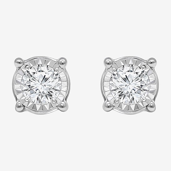 Tru Miracle 1 CT. T.W. Lab Grown White Diamond 14K Gold 6.8mm Stud Earrings