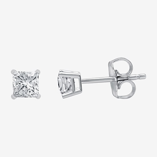 Ever Star 3/4 CT. T.W. Lab-Grown (G/ Si1-Si2) Diamond Princess-cut Stud Earrings in 10K or 14K Gold