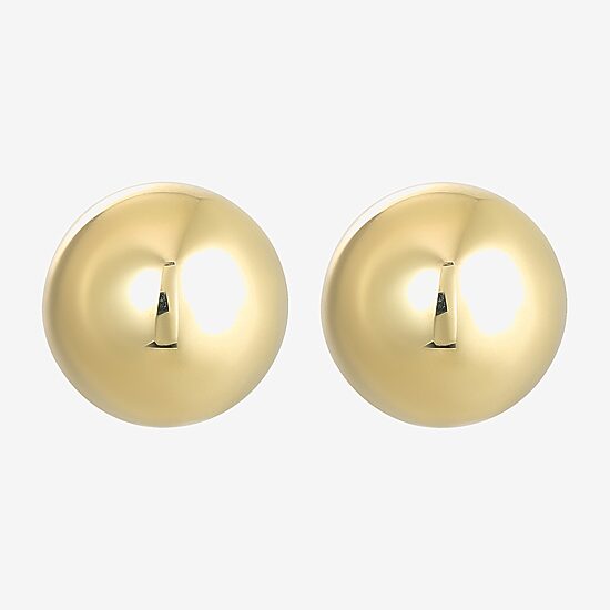 14K Gold Ball Stud Earrings
