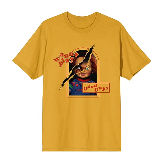 Chucky Mens Crew Neck Short Sleeve 2-pc. Pajama Set