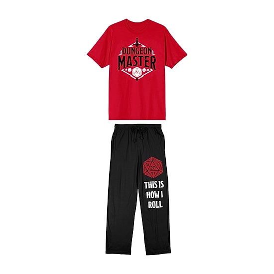 Dungeons And Dragons Mens Crew Neck Short Sleeve 2-pc. Pajama Set