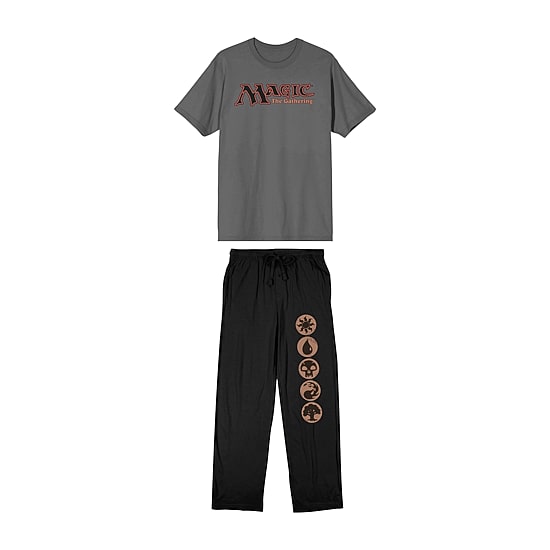 Magic The Gathering Mens Crew Neck Short Sleeve 2-pc. Pajama Set