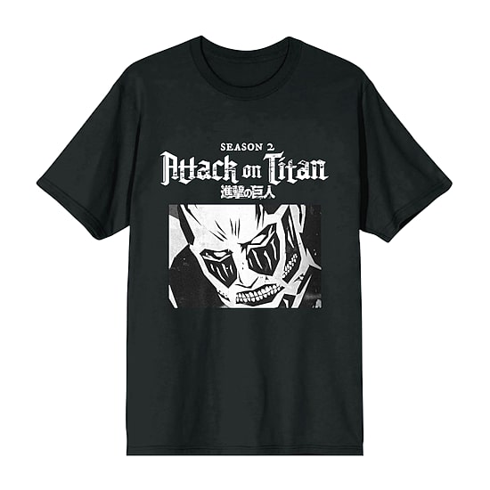 Attack On Titan Mens Crew Neck Short Sleeve 2-pc. Pajama Set