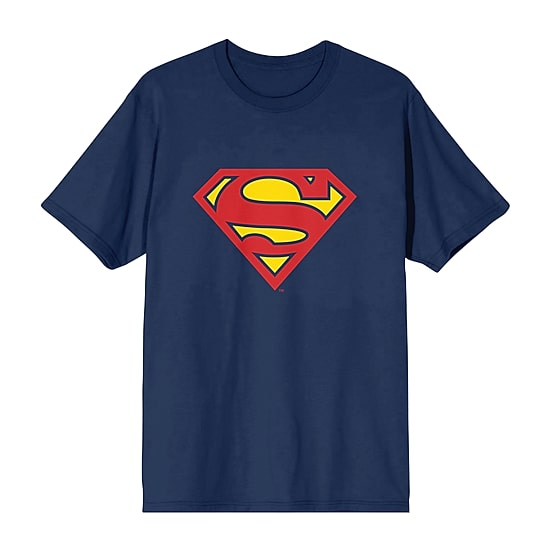 Superman Mens Crew Neck Short Sleeve 2-pc. Pajama Set