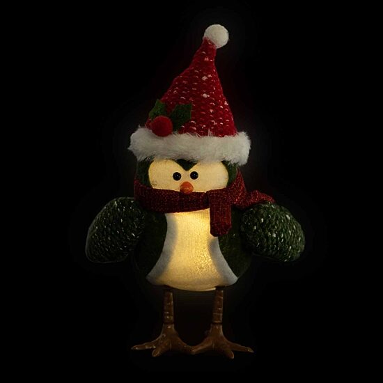 Northlight 9" Led Standing Bird Lighted Christmas Tabletop Decor