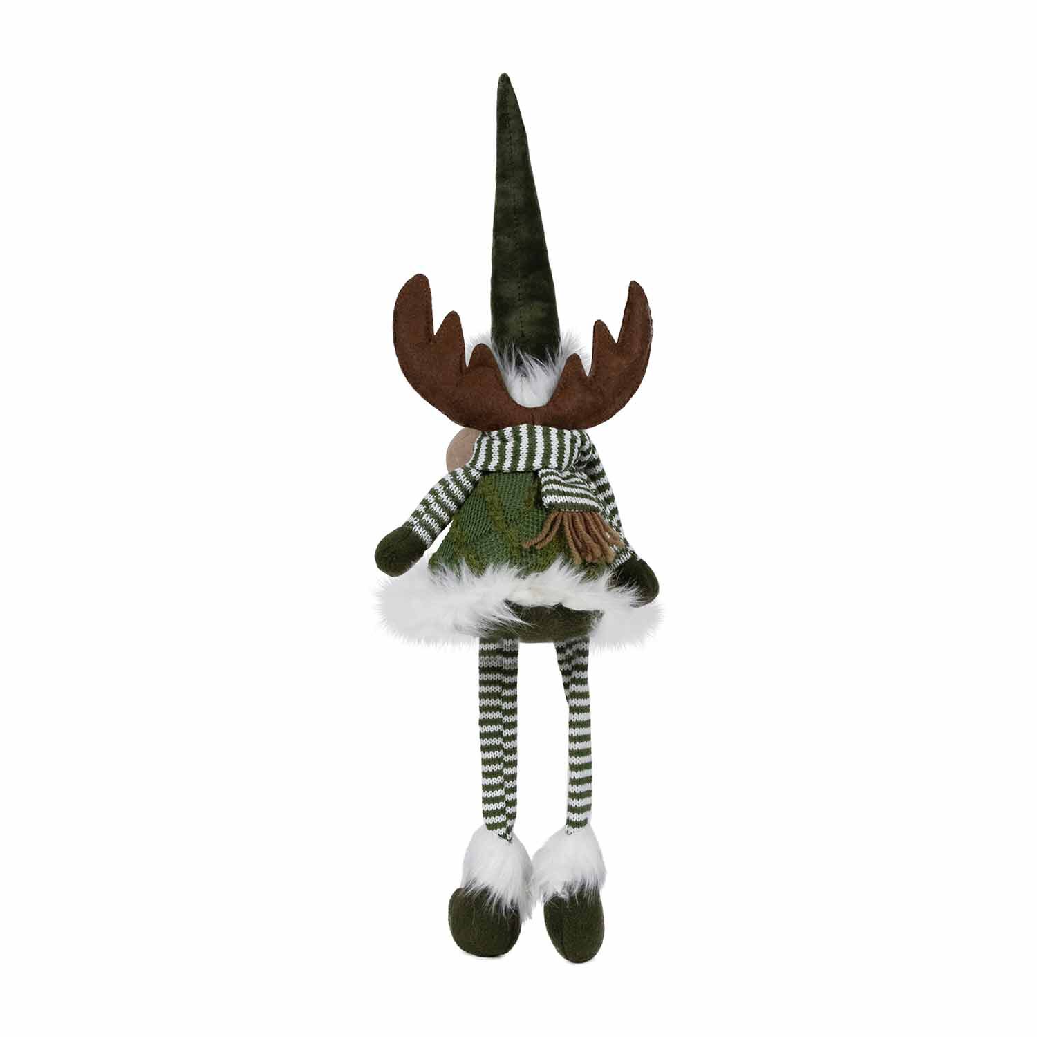 Northlight 20" Striped Legs Moose Christmas Tabletop Decor