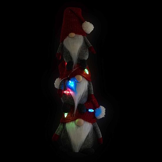 Northlight 26" Led Stacked Christmas Gnome