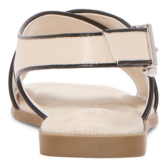 Liz Claiborne Womens Harmony Criss Cross Strap Flat Sandals