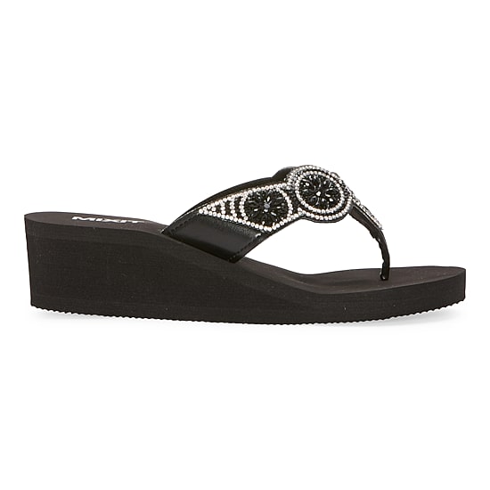 Mixit Womens 5 Disc Wedge Sandals