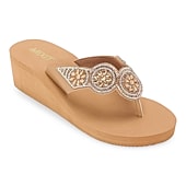 Mixit Womens 5 Disc Wedge Sandals