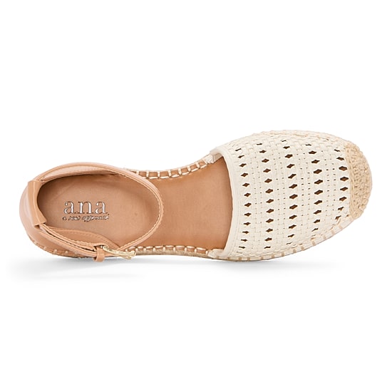 A.N.A Womens Clara Espadrille Wedge Sandals