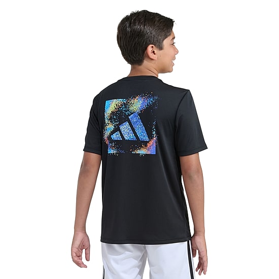adidas Big Kid Boys Crew Neck Short Sleeve Regular Fit Graphic T-Shirt