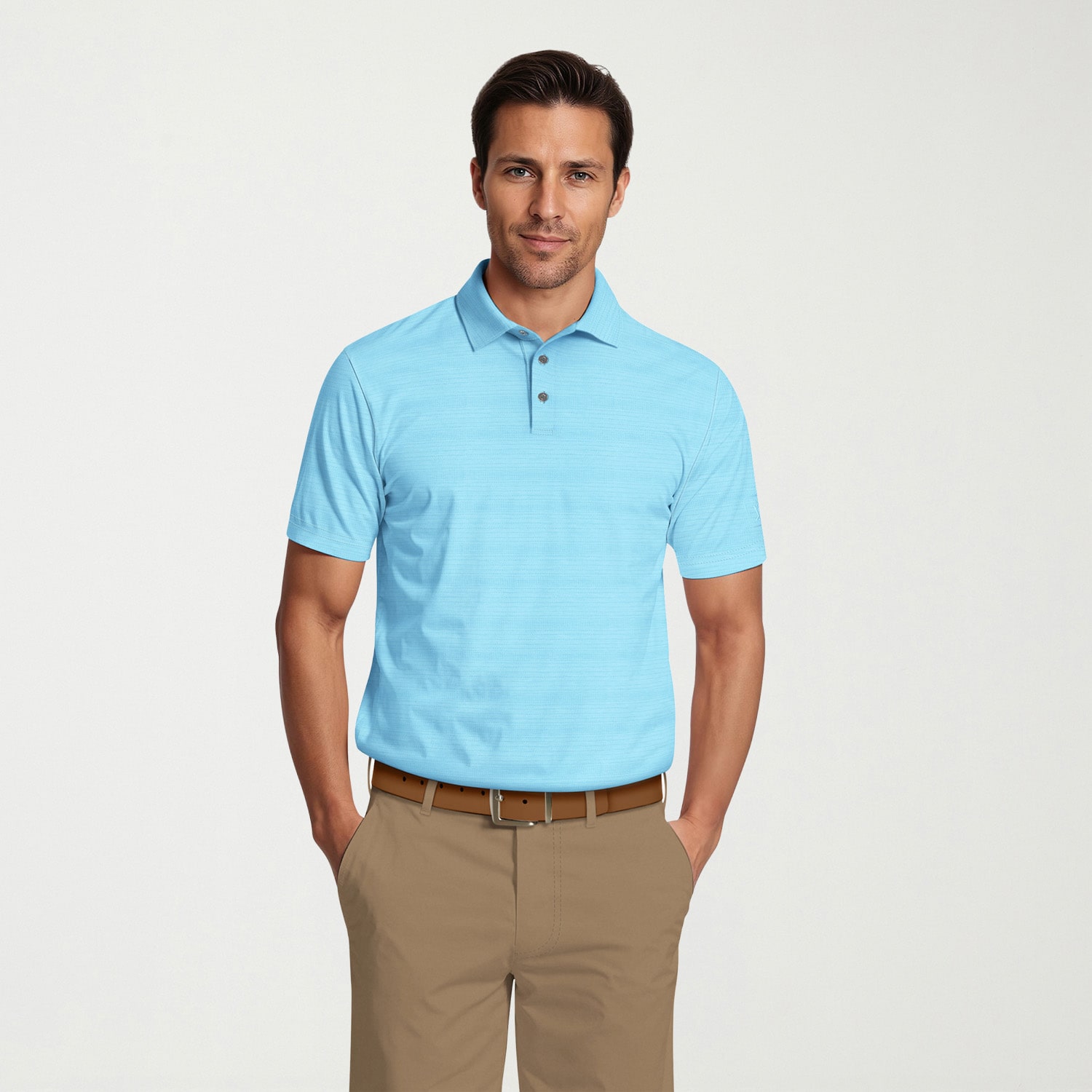PGA TOUR Mens Short Sleeve Polo Shirt