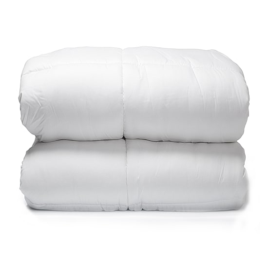 Pointehaven Cotton Percale Oversized Down Alternative Midweight Hypoallergenic Comforter