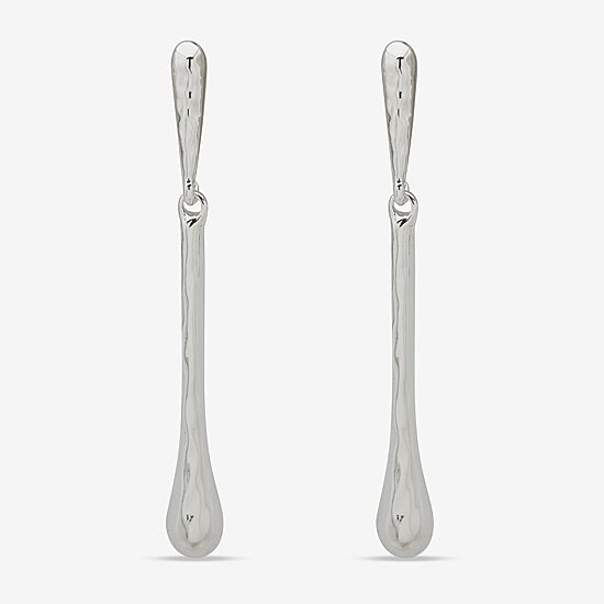 Worthington Silver Tone Womens Drop Earrings