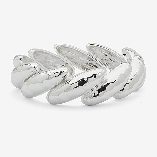 Worthington Silver Tone Womens Stretch Bracelet