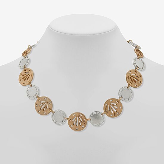 A.N.A Two Tone Womens 16 Inch Collar Necklace