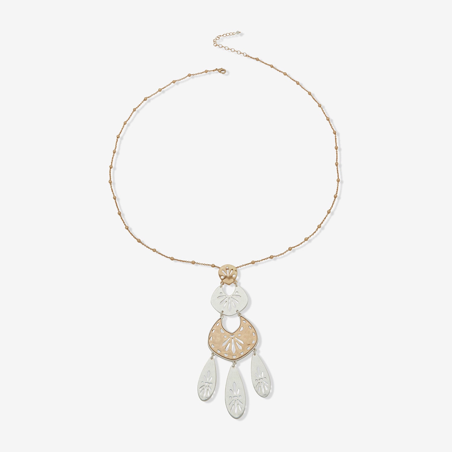 A.N.A Two Tone Womens 30 Inch Pendant Necklace