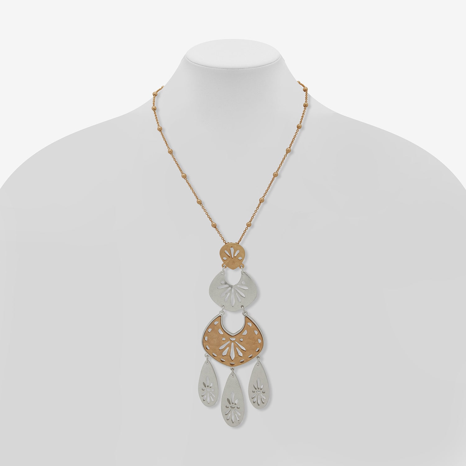 a.n.a Two Tone Womens 30 Inch Pendant Necklace
