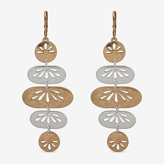 A.N.A Two Tone Womens Drop Earrings