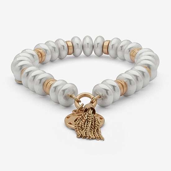 A.N.A Two Tone Womens Stretch Bracelet
