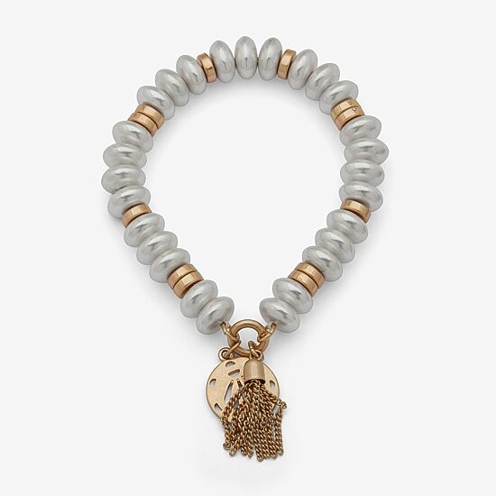 A.N.A Two Tone Womens Stretch Bracelet