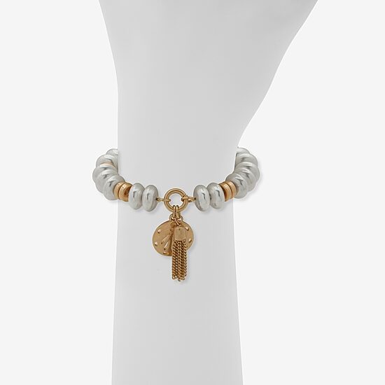 A.N.A Two Tone Womens Stretch Bracelet
