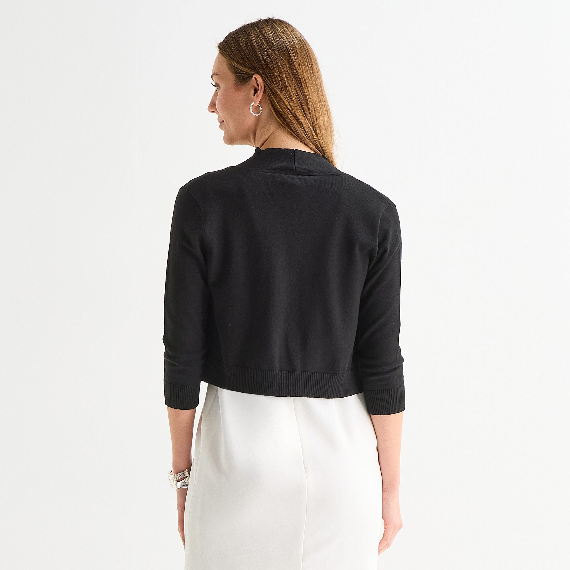 Perceptions Womens 3/4 Sleeve Shrug