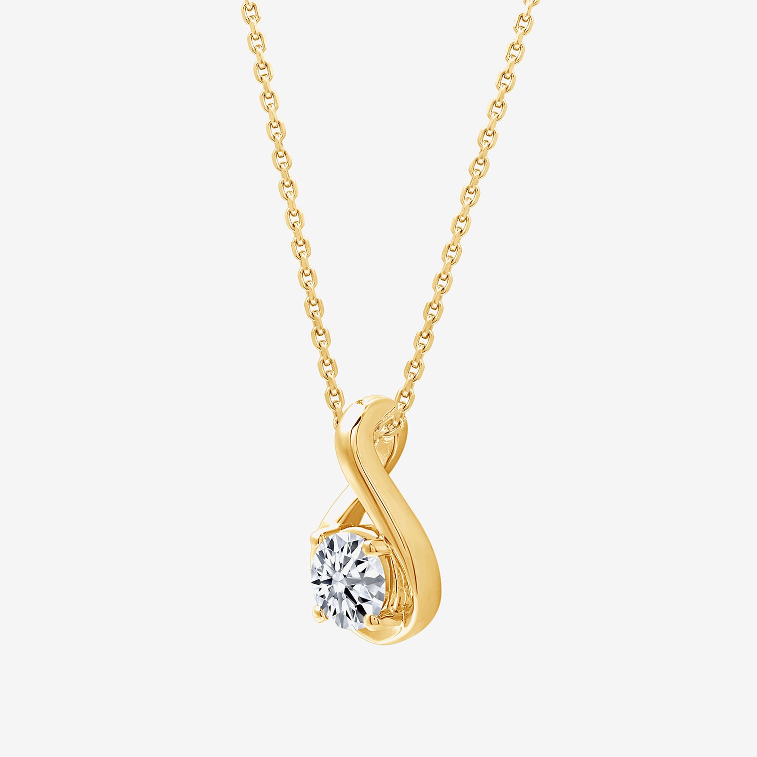 ( G/SI1-SI2) 1/2 CT. Lab-Grown Diamond Sterling Silver or 14K Gold over 18 Inch Pendant Necklace