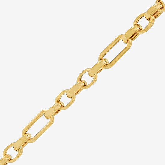 Made in Italy Womens 14K Gold 18 Inch Link Chain Necklace