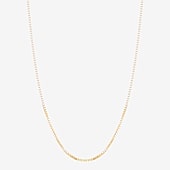 Made in Italy Womens 14K Gold 22 Inch Box Chain Necklace