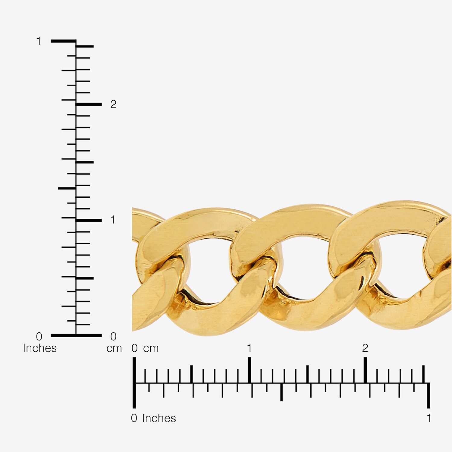 Bonded Brilliance Womens 14K Gold Bonded With Sterling Silver 7.5 Inch Hollow Link Chain Bracelet