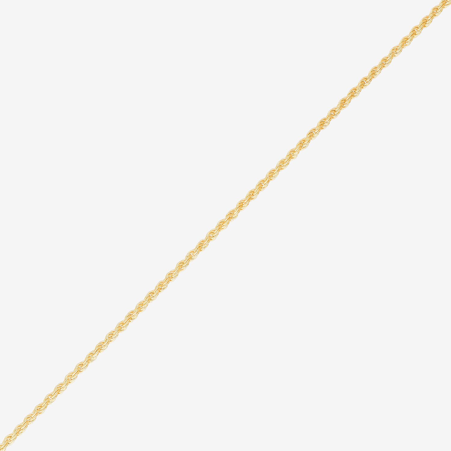 Made in Italy Womens 24K Gold Over Silver 24 Inch Rope Chain Necklace