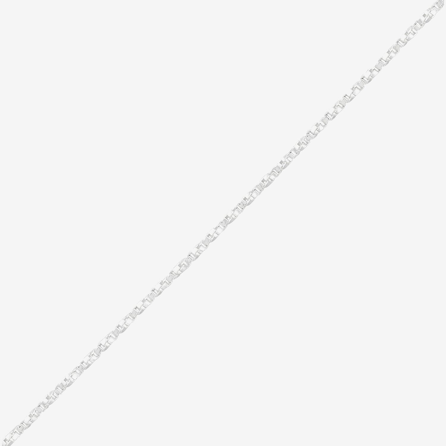Made in Italy Womens Sterling Silver 18 Inch Box Chain Necklace