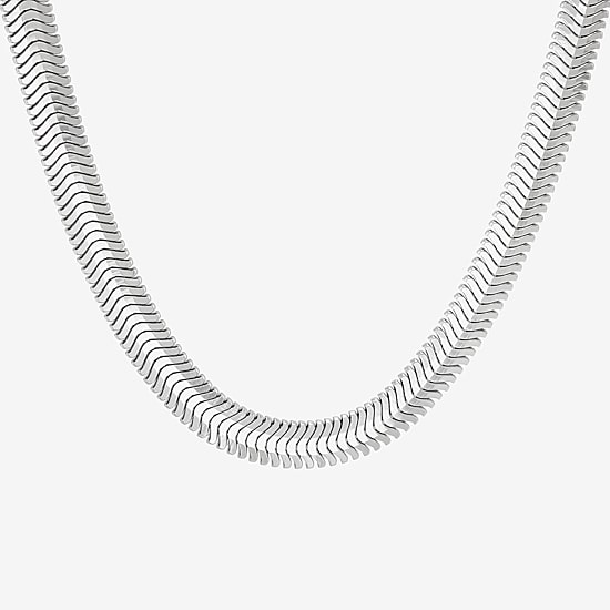 Made in Italy Womens Sterling Silver 18 Inch Snake Chain Necklace