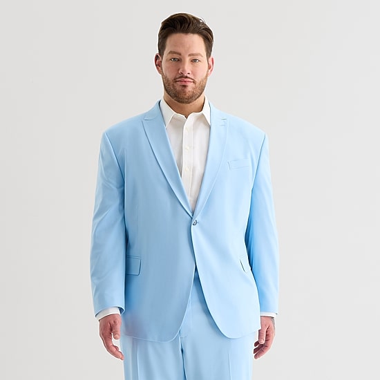 J. Ferrar Ultra Comfort Mens Big and Tall Regular Fit Suit Jacket