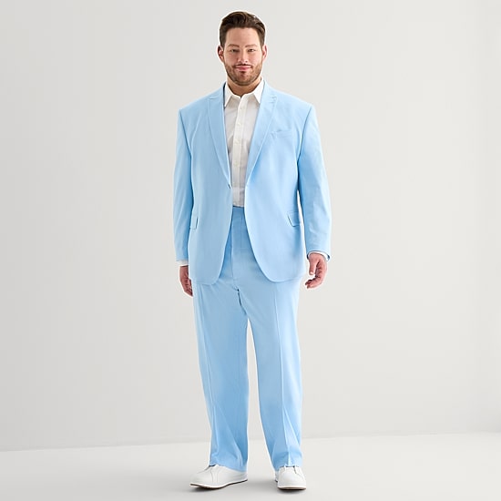 J. Ferrar Ultra Comfort Mens Big and Tall Regular Fit Suit Jacket