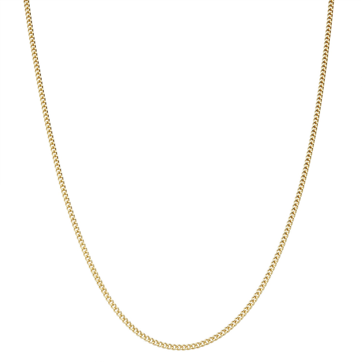 Children's 14K Yellow Gold over Silver Curb Chain Necklace