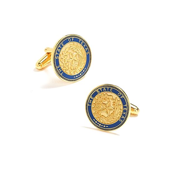 Embossed State Of Texas Cufflinks